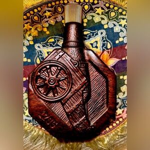 Vintage 1970 Bronze 1795 Cannon Shaped Jim Beam Liquor Decanter Bottle.